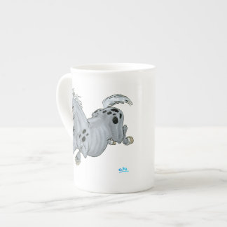 Crazy Cartoon Horse Bone China Mug