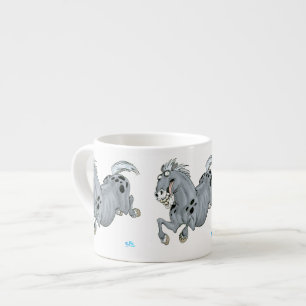Crazy Cartoon Horse Espresso Mug
