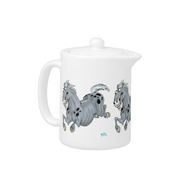 Crazy Cartoon Horse Teapot (Left)