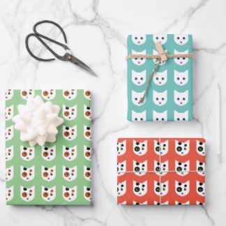 Crazy Cat Bundle Wrapping Paper Sheets