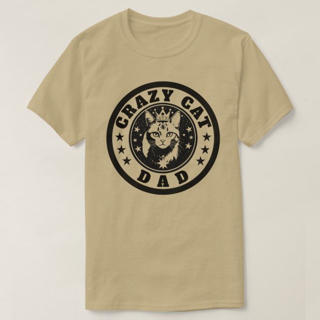 Crazy Cat Dad Shirt (Design Front)