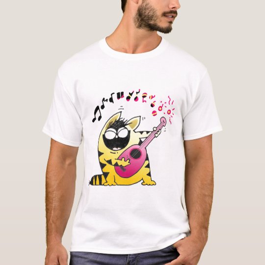 Crazy Cat Guitarist T-Shirt