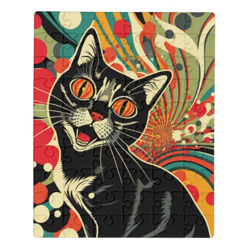 Crazy Cat  Jigsaw Puzzle