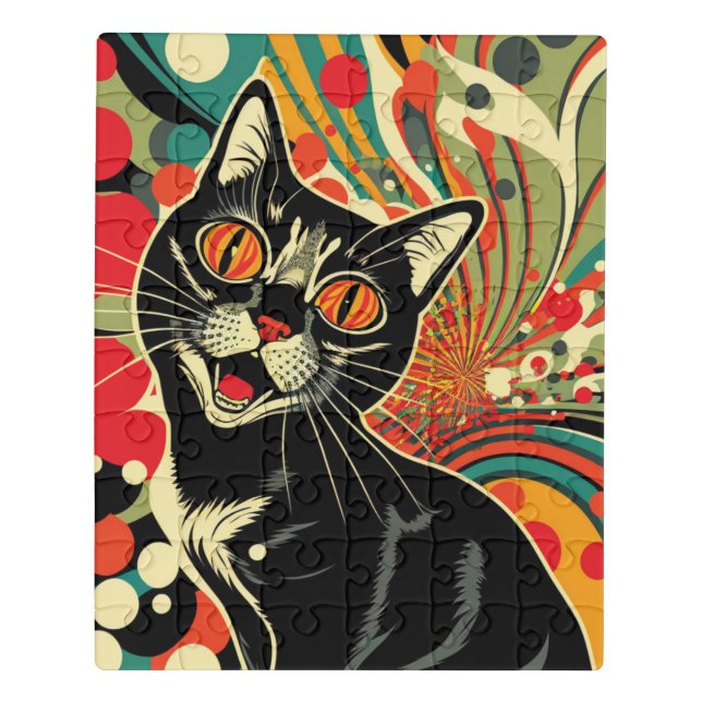 Crazy Cat  Jigsaw Puzzle (Puzzle Vertical)