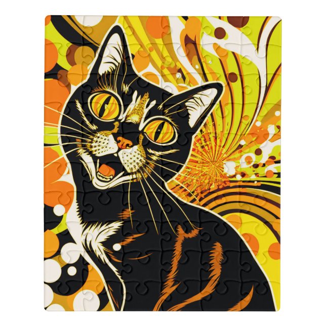 Crazy Cat  Jigsaw Puzzle (Puzzle Vertical)