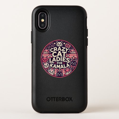 Crazy cat ladies for Kamala OtterBox Symmetry iPhone X Case