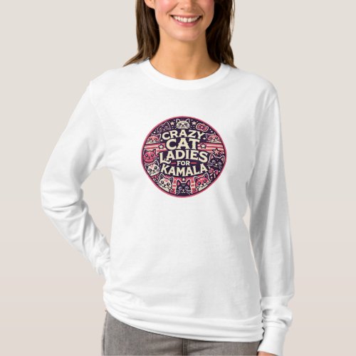 Crazy cat ladies for Kamala T_Shirt