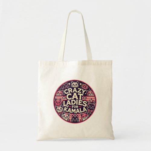 Crazy cat ladies for Kamala Tote Bag