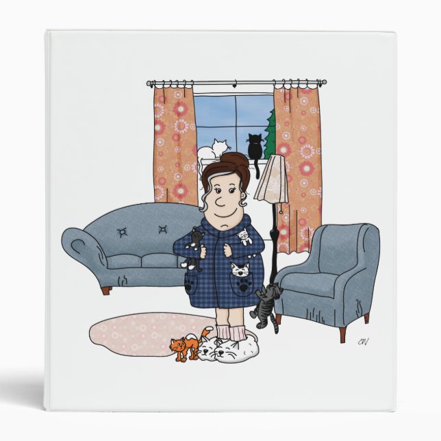 'Crazy Cat Lady' Binder (Front)