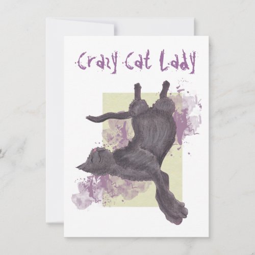 Crazy Cat Lady Birthday Invites