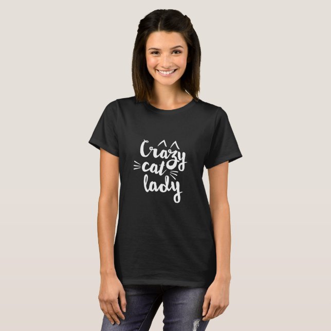 Crazy Cat Lady black Women's T-shirt (Front Full)