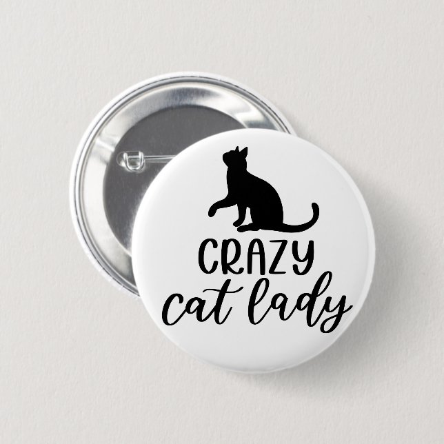 Crazy Cat Lady Button (Front & Back)