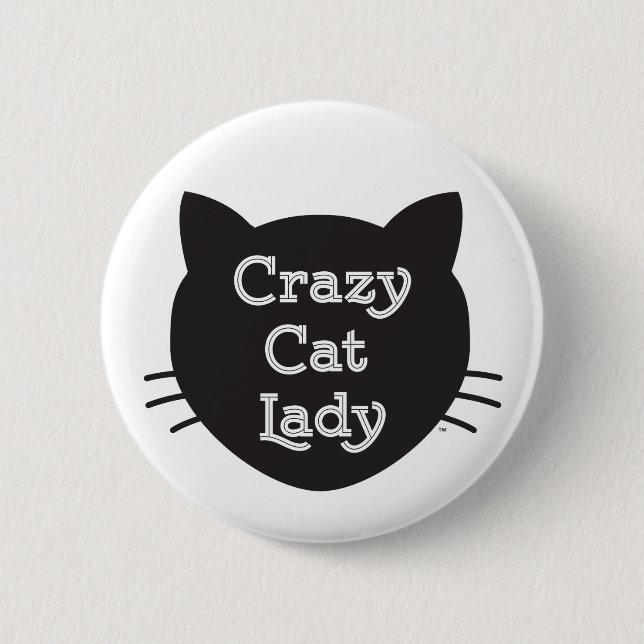 Crazy Cat Lady Button (Front)