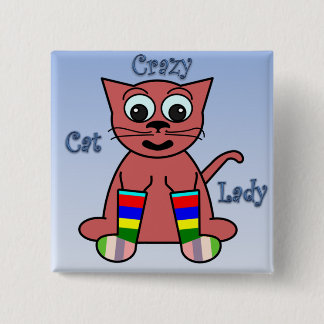 Crazy Cat Lady Button