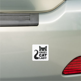 Crazy Cat Lady Car Magnet
