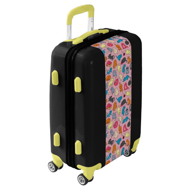 Crazy Cat Lady Carry On Luggage (Rotated Left)