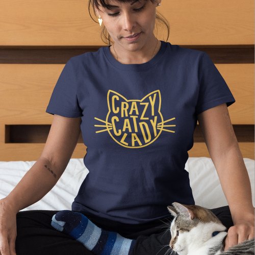 Crazy Cat Lady Cat Face T_Shirt