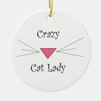 Crazy Cat Lady Ceramic Ornament