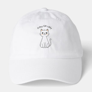 Crazy Cat Lady Cute Illustration T-Shirt Hat