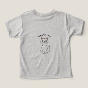Crazy Cat Lady Cute Illustration T-Shirt Toddler T-shirt