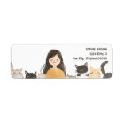 Crazy Cat Lady Cute Kittens Return Address