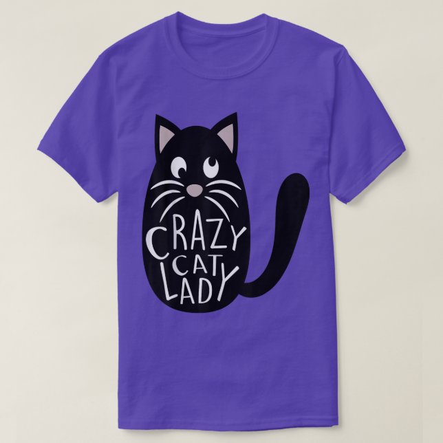 Crazy Cat Lady  Cute Pet Mom Mothers Day Kitten Fu T-Shirt (Design Front)