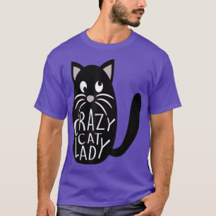 Crazy Cat Lady Cute Pet Mom Mothers Day Kitten Fu T-Shirt