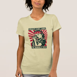 Crazy Cat Lady For Kamala 2024 T-Shirt