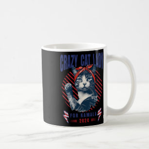Crazy Cat Lady For Kamala Childless Cat Lady Kamal Coffee Mug