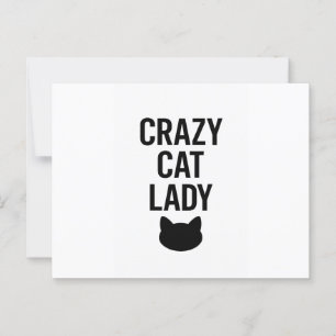 Crazy Cat Lady – Funny Cat Lover Gift Postcard