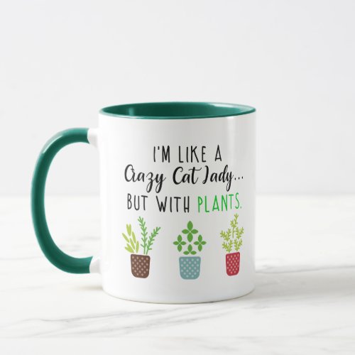 Crazy Cat Lady Funny Gardening Mug