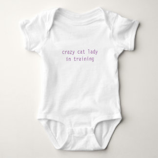 crazy cat lady in training baby CUTE! Baby Bodysuit