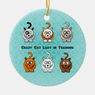 Crazy Cat Lady In Training Ornament