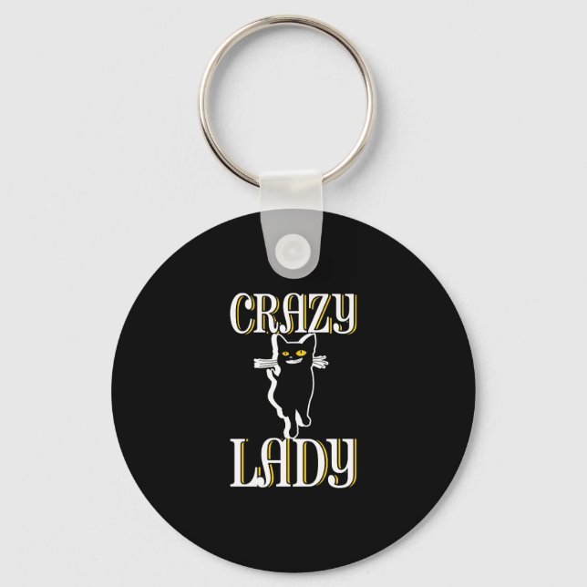 Crazy Cat Lady                   Keychain (Front)