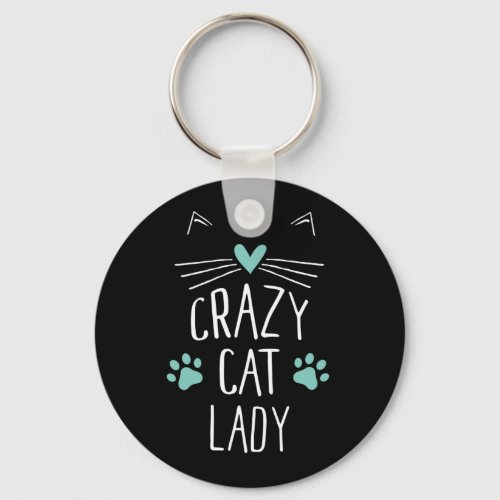Crazy Cat Lady Keychain