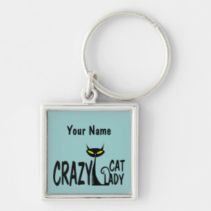 Crazy Cat Lady Keychain