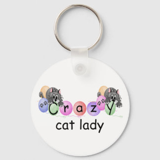 Crazy Cat Lady Keychain