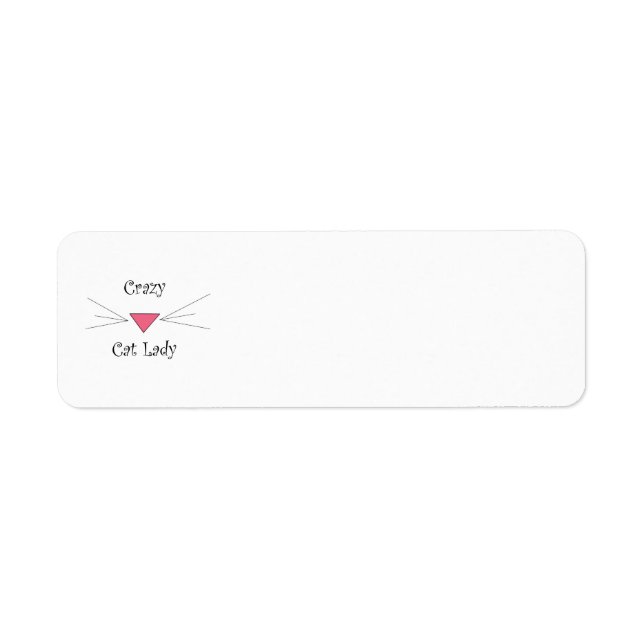 Crazy Cat Lady Label (Front)