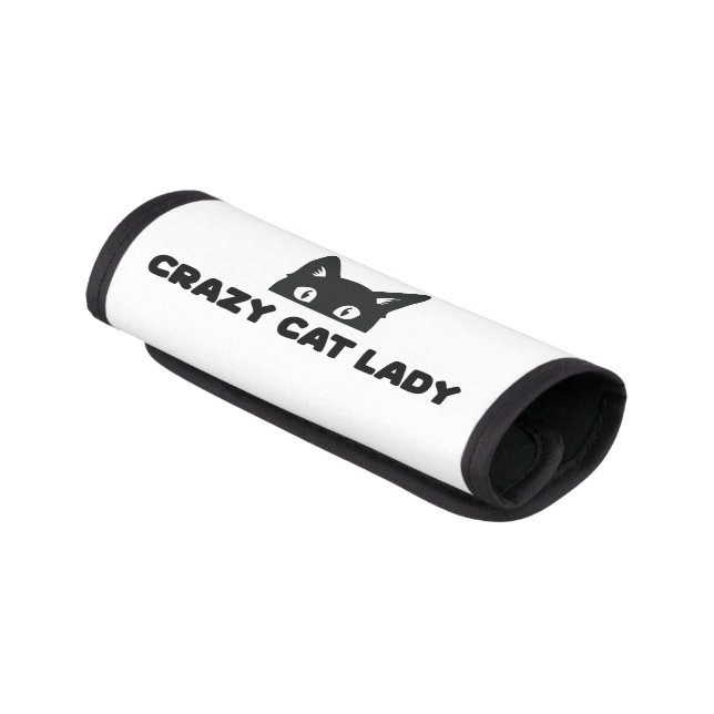 Crazy Cat Lady Luggage Handle Wrap (Angled)