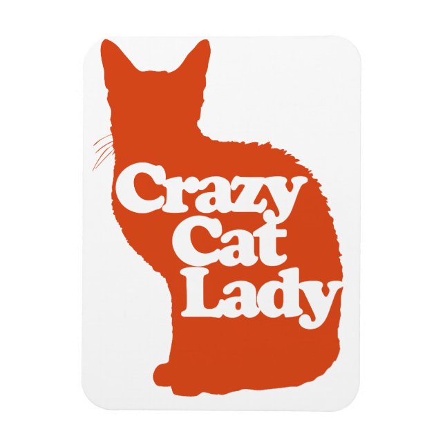 Crazy cat lady magnet (Vertical)