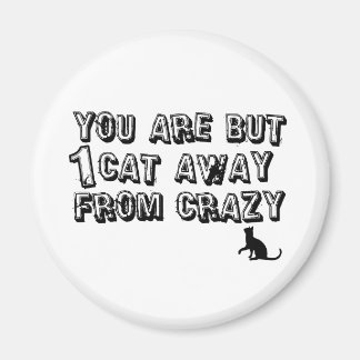 crazy cat lady magnet
