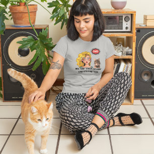 Crazy Cat Lady Misinterpretation Cat Mom   T-Shirt