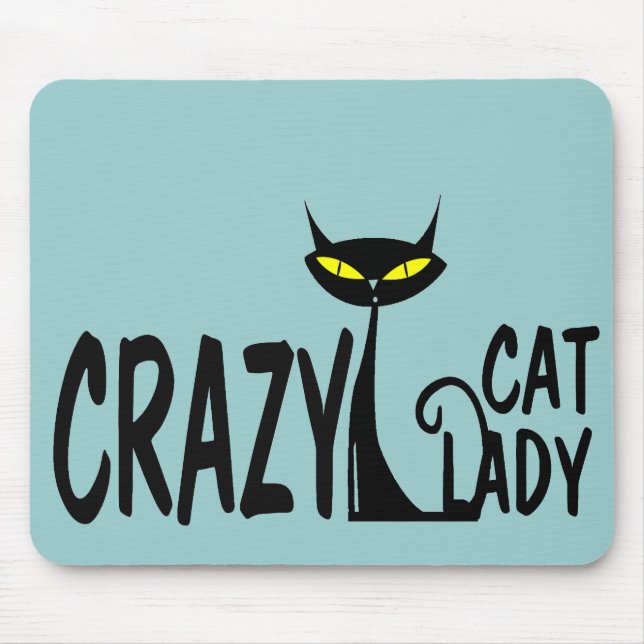 Crazy Cat Lady Mouse Pad (Front)