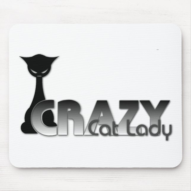 Crazy Cat Lady Mouse Pad (Front)