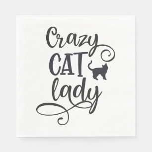 Crazy cat lady napkins
