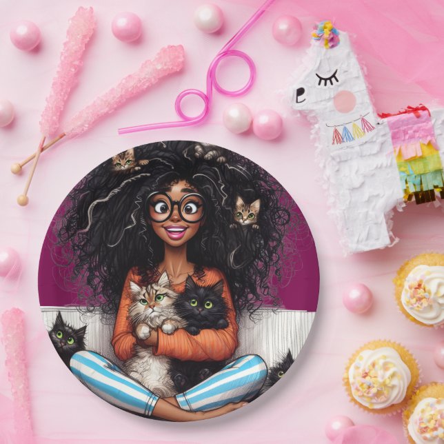 Crazy Cat Lady  Paper Plates (Party)