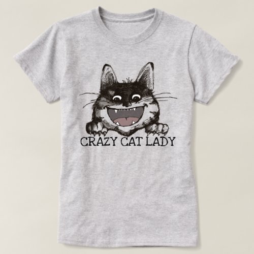 Crazy Cat Lady Personalize T_Shirt