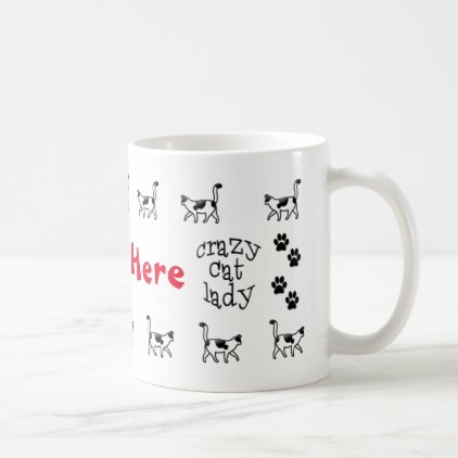 Crazy Cat Lady Personalized Mug Cup