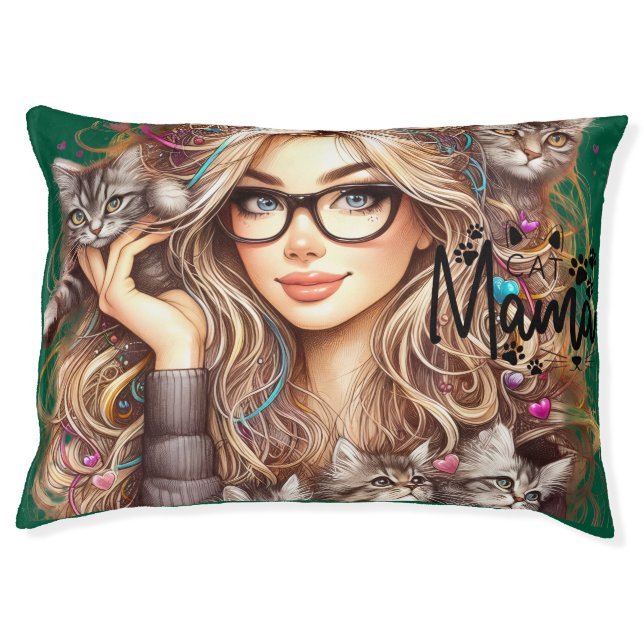 Crazy Cat Lady  Pet Bed (Front)