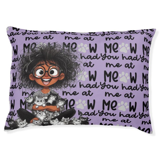 Crazy Cat Lady  Pet Bed (Front)